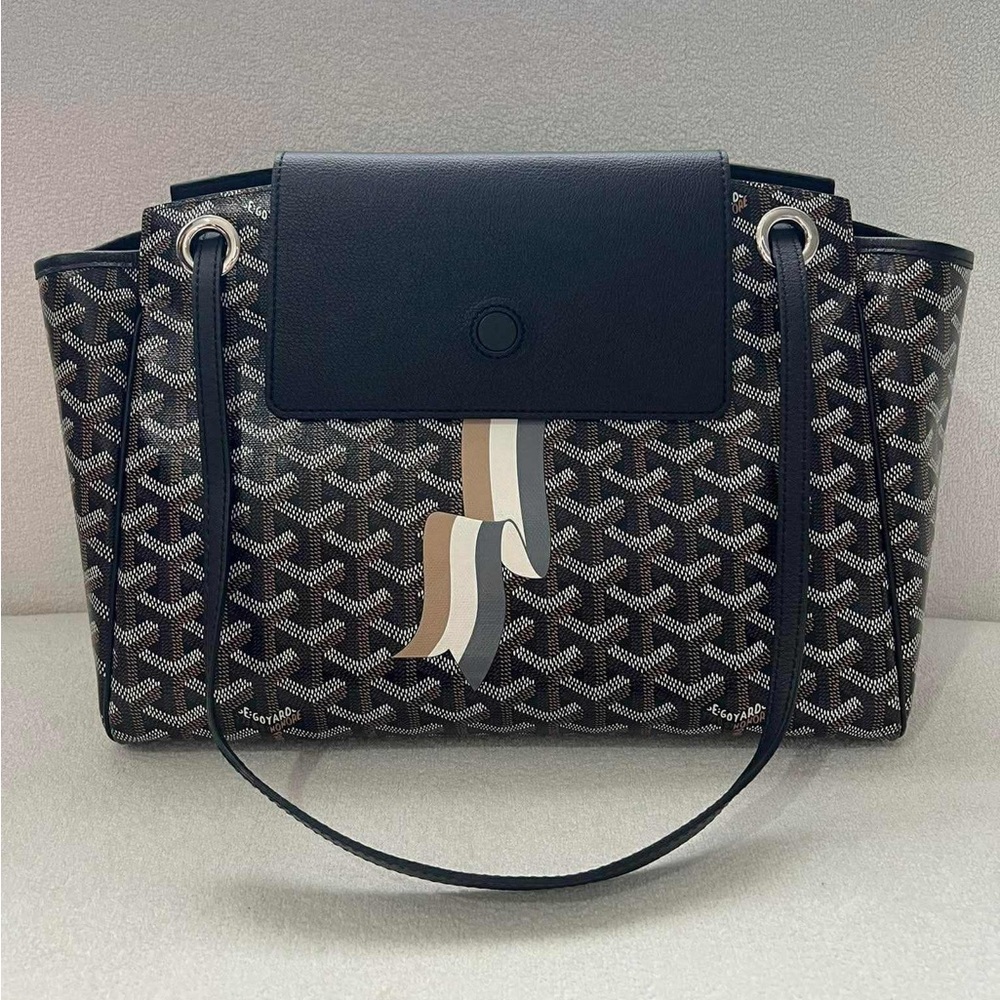 Goyard Black and Gray Shoulder Bag